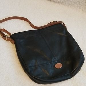 Fossil Hobo Bag Genuine Leather Purse Y2K Handbag